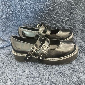 SOLD Double Strap Mary Jane Platforms